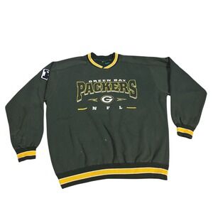 Lee Sport Green Bay‎ Packers Crewneck Pullover Sweatshirt NFL Size XL